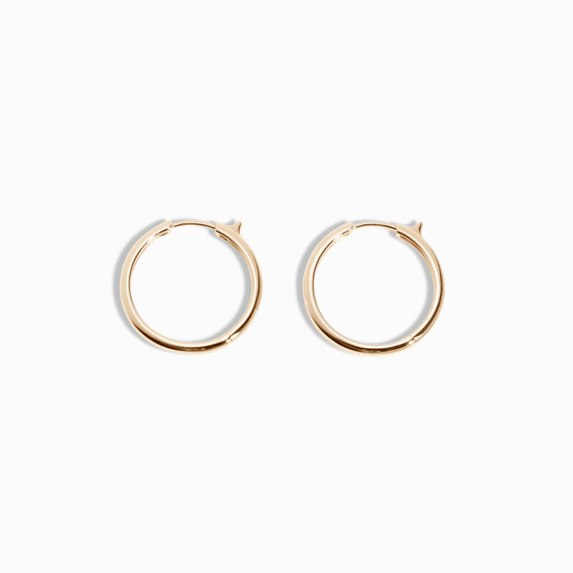 Madison L 14K Two Tone Diamond Infinity Hoop Earrings