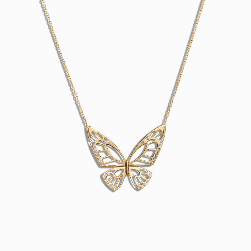 Yellow Chimes Long Chain Necklace for Women Butterfly Pendant Adorable –  YellowChimes