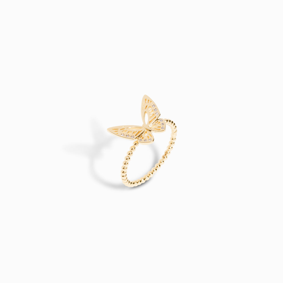 Monarch Butterfly Ring / 9K and 18K Solid Gold – NYRELLE