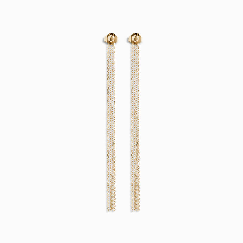 Quatrefoil Earring Backs in 18K Yellow Gold, 9mm