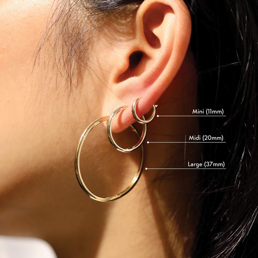 Huggie Hoop Earrings, Small Hoop Earrings, Gold Earrings Gold Vermeil / 11mm